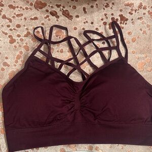 NWOT Fornia Elegant Strappy Burgundy Bra